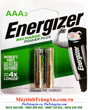 Energizer NH12URP2; Pin sạc AAA700mAh 1.2v Energizer NH12URP2